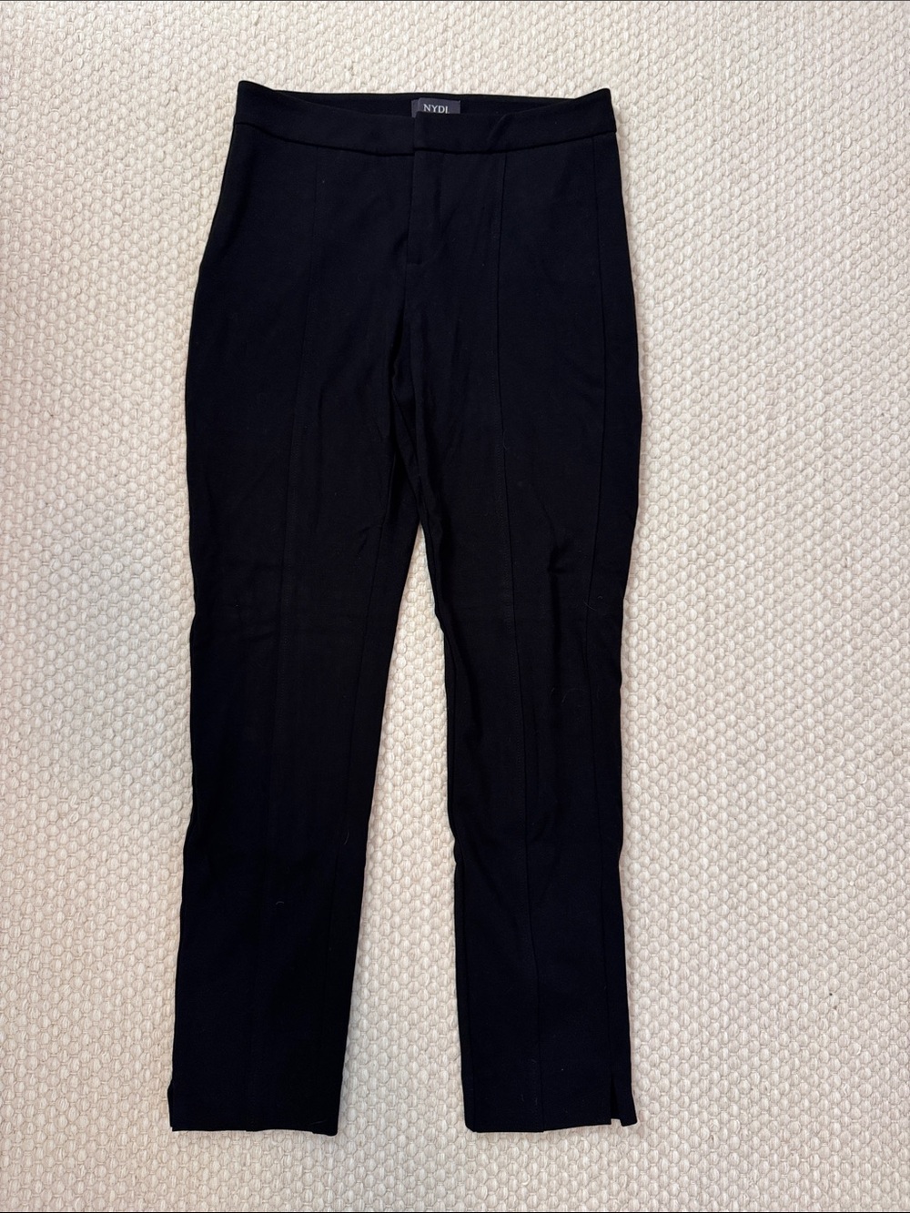 NYDJ Black Slim Straight Pant
